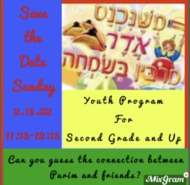 Youth Purim Event | Congregation Beth Israel Abraham and Voliner Youth Purim Event | Congregation Beth Israel Abraham and Voliner