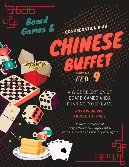Chinese Buffet and Board Game night